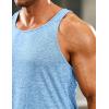 COOFANDY Men’s 3 Pack Gym Tank Tops Y-Back Workout Muscle Tee Sleeveless Fitness Bodybuilding T Shirts(3 Pack-light Red/Blue/Black)