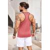 COOFANDY Men’s 3 Pack Gym Tank Tops Y-Back Workout Muscle Tee Sleeveless Fitness Bodybuilding T Shirts(Light Grey/Light Blue/Pink)