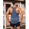 COOFANDY Men’s 3 Pack Gym Tank Tops Y-Back Workout Muscle Tee Training Bodybuilding Fitness Sleeveless T Shirts(3 Pack-black/Navy Blue/Royal Blue)
