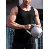 COOFANDY Men’s 3 Pack Quick Dry Workout Tank Top Gym Muscle Tee Fitness Bodybuilding Sleeveless T Shirt(Black/Black/Black)