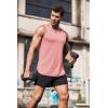 COOFANDY Men’s 3 Pack Quick Dry Workout Tank Top Gym Muscle Tee Fitness Bodybuilding Sleeveless T Shirt(Black/Light Grey/Pink)