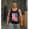 COOFANDY Men’s 3 Pack Quick Dry Workout Tank Top Gym Muscle Tee Fitness Bodybuilding Sleeveless T Shirt(Flag-black/Red/White)