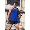 COOFANDY Men’s 3 Pack Quick Dry Workout Tank Top Gym Muscle Tee Fitness Bodybuilding Sleeveless T Shirt(Royal Blue/Dark Navy/Army Green)