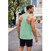 COOFANDY Men’s 3 Pack Tank Tops Cotton Performance Sleeveless Casual Classic T Shirts(Blackgreenpink)