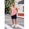 COOFANDY Men’s 3 Pack Tank Tops Cotton Performance Sleeveless Casual Classic T Shirts(Blueyellowpink)