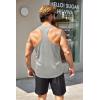 COOFANDY Men’s 3 Pack Workout Tank Tops Quick Dry Gym Sleeveless Muscle T Shirts Y Back Athlectic Tank Bodybuilding Top(Black/Army Green/Light Grey)
