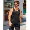 COOFANDY Men’s 3 Pack Workout Tank Tops Quick Dry Gym Sleeveless Muscle T Shirts Y Back Athlectic Tank Bodybuilding Top(Black/Black/Black)