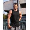 COOFANDY Men’s 3 Pack Workout Tank Tops Sleeveless Gym Shirts Bodybuilding Fitness Muscle Tee Shirts(Black*3)