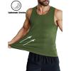 COOFANDY Men’s 3 Pack Workout Tank Tops Sleeveless Gym Shirts Bodybuilding Fitness Muscle Tee Shirts(Black/Army Green/Grey)