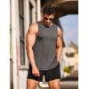 COOFANDY Men’s 3 Pack Workout Tank Tops Sleeveless Gym Shirts Bodybuilding Fitness Muscle Tee Shirts(Light Blue/Light Grey/Dark Grey)