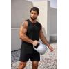 COOFANDY Men’s 3 Pack Workout Tank Tops Sleeveless Gym Shirts Bodybuilding Fitness Muscle Tee Shirts(White/Dark Grey/Black)