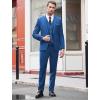 COOFANDY Men’s 3 Piece Wedding Suit Set One Button Slim Fit Jacket Blazer Vest Pants Set Groom Prom Tuxedo Suits(Blue)