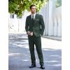 COOFANDY Men’s 3 Piece Wedding Suit Set One Button Slim Fit Jacket Blazer Vest Pants Set Groom Prom Tuxedo Suits(Dark Green)