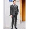 COOFANDY Men’s 3 Piece Wedding Suit Set One Button Slim Fit Jacket Blazer Vest Pants Set Groom Prom Tuxedo Suits(Dark Grey)