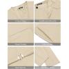 COOFANDY Men’s 3 Pieces Suit Slim Fit Tuxedo Set One Button Shawl Lapel Dinner Prom Jacket Vest Pants with Tie(Light Khaki)
