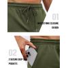 COOFANDY Mens Athletic Shorts Loose-fit Training Shorts Relaxed Fit Gym Shorts(1 Army Green)