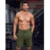COOFANDY Mens Athletic Shorts Loose-fit Training Shorts Relaxed Fit Gym Shorts(1 Army Green)