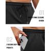 COOFANDY Mens Athletic Shorts Loose-fit Training Shorts Relaxed Fit Gym Shorts(1 Black)