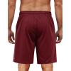 COOFANDY Mens Athletic Shorts Loose-fit Training Shorts Relaxed Fit Gym Shorts(1 Wine Red)