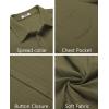 COOFANDY Mens Beach Shirt Short Sleeve Button Down Shirts Casual Cuban Collared Summer Vacation Tropical Shirts(Army Green)
