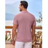 COOFANDY Mens Beach Shirt Short Sleeve Button Down Shirts Casual Cuban Collared Summer Vacation Tropical Shirts(Dusty Rose)