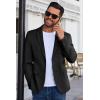 COOFANDY Men’s Blazer Business Suit Jacket Slim Fit Two Button Casual Sport Coats(Black)