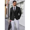 COOFANDY Men’s Blazer Business Suit Jacket Slim Fit Two Button Casual Sport Coats(Black)
