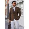 COOFANDY Men’s Blazer Business Suit Jacket Slim Fit Two Button Casual Sport Coats(Brown)