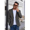 COOFANDY Men’s Blazer Business Suit Jacket Slim Fit Two Button Casual Sport Coats(Dark Grey)