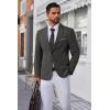 COOFANDY Men’s Blazer Business Suit Jacket Slim Fit Two Button Casual Sport Coats(Dark Grey)