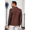 COOFANDY Men’s Blazer Business Suit Jacket Slim Fit Two Button Casual Sport Coats(Dark Red)