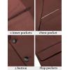 COOFANDY Men’s Blazer Business Suit Jacket Slim Fit Two Button Casual Sport Coats(Dark Red)