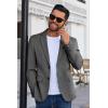 COOFANDY Men’s Blazer Business Suit Jacket Slim Fit Two Button Casual Sport Coats(Grey)