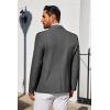 COOFANDY Men’s Blazer Business Suit Jacket Slim Fit Two Button Casual Sport Coats(Grey)