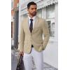 COOFANDY Men’s Blazer Business Suit Jacket Slim Fit Two Button Casual Sport Coats(Light Grey Khaki)