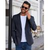 COOFANDY Men’s Blazer Business Suit Jacket Slim Fit Two Button Casual Sport Coats(Navy Blue)