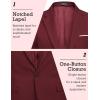 COOFANDY Men’s Blazer Casual Sport Coats Slim Fit One Button Suit Jacket Lightweight Sports Jacket(Burgundy)