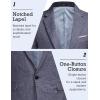 COOFANDY Men’s Blazer Casual Sport Coats Slim Fit One Button Suit Jacket Lightweight Sports Jacket(Dark Blue)