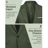 COOFANDY Men’s Blazer Casual Sport Coats Slim Fit One Button Suit Jacket Lightweight Sports Jacket(Dark Green)