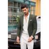 COOFANDY Men’s Blazer Casual Sport Coats Slim Fit One Button Suit Jacket Lightweight Sports Jacket(Dark Green)