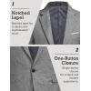 COOFANDY Men’s Blazer Casual Sport Coats Slim Fit One Button Suit Jacket Lightweight Sports Jacket(Linen Gray)