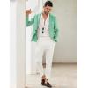 COOFANDY Men’s Blazer Casual Sport Coats Slim Fit One Button Suit Jacket Lightweight Sports Jacket(Mint Green)
