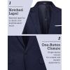 COOFANDY Men’s Blazer Casual Sport Coats Slim Fit One Button Suit Jacket Lightweight Sports Jacket(Navy Blue)