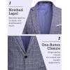 COOFANDY Men’s Blazer Casual Sport Coats Slim Fit One Button Suit Jacket Lightweight Sports Jacket(Plaid Blazer – Blue)