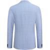 COOFANDY Men’s Blazer Casual Sport Coats Slim Fit One Button Suit Jacket Lightweight Sports Jacket(Plaid Blazer – Light Blue)