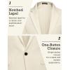 COOFANDY Men’s Blazer Casual Sport Coats Slim Fit One Button Suit Jacket Lightweight Sports Jacket(Plain Color – Beige)