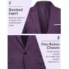 COOFANDY Men’s Blazer Casual Sport Coats Slim Fit One Button Suit Jacket Lightweight Sports Jacket(Purple)