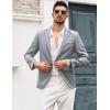 COOFANDY Men’s Blazer Casual Sport Coats Slim Fit One Button Suit Jacket Lightweight Sports Jacket(Silver Gray)