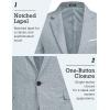 COOFANDY Men’s Blazer Casual Sport Coats Slim Fit One Button Suit Jacket Lightweight Sports Jacket(Silver Gray)