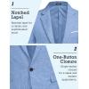 COOFANDY Men’s Blazer Casual Sport Coats Slim Fit One Button Suit Jacket Lightweight Sports Jacket(Sky Blue)